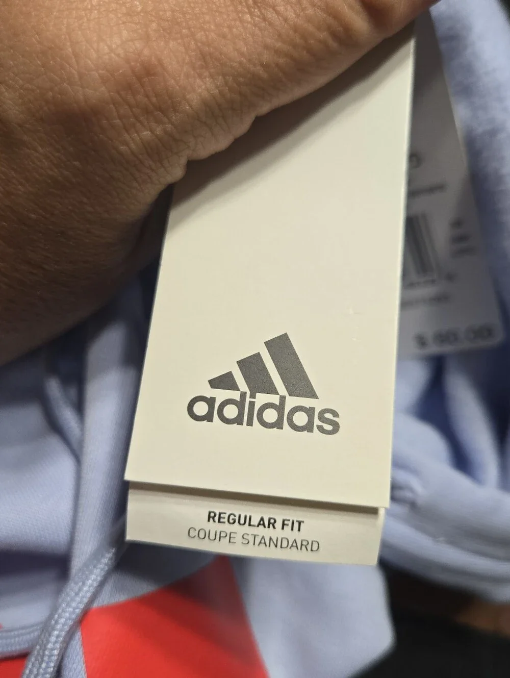 Adidas Men's Blue Dawn Sweatshirt Sz M NWT